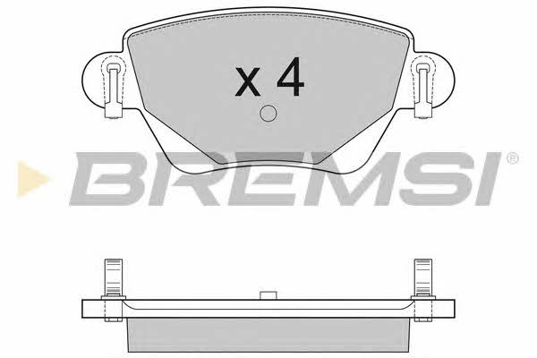 Bremsi BP2927 Brake Pad Set, disc brake BP2927