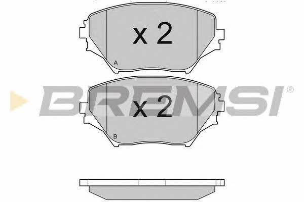 Bremsi BP2993 Brake Pad Set, disc brake BP2993