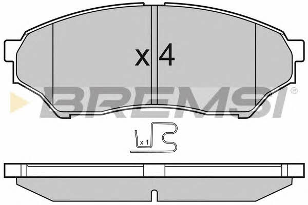 Bremsi BP3036 Brake Pad Set, disc brake BP3036