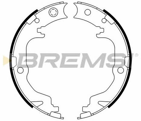 Bremsi GF4886 Parking brake shoes GF4886
