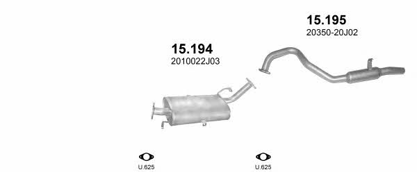 Polmostrow POLMO01356 Exhaust system POLMO01356