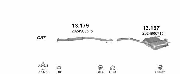 POLMO05111 Polmostrow Exhaust system