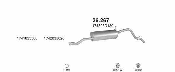 Polmostrow POLMO20135 Exhaust system POLMO20135
