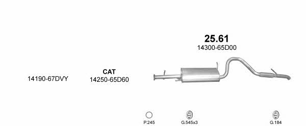 Polmostrow POLMO99080 Exhaust system POLMO99080