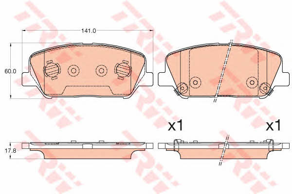 Dr!ve+ DP1010.10.0193 Brake Pad Set, disc brake DP1010100193