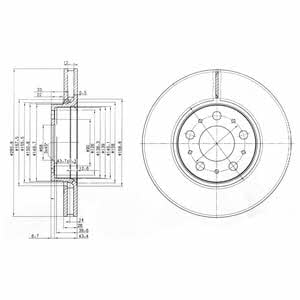 Dr!ve+ DP1010.11.0334 Front brake disc ventilated DP1010110334