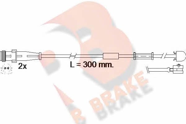 R Brake 610504RB Warning contact, brake pad wear 610504RB