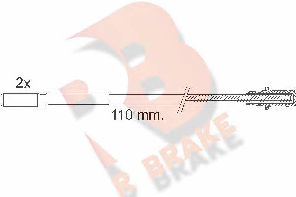 R Brake 610016RB Warning contact, brake pad wear 610016RB