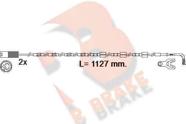 R Brake 610605RB Warning contact, brake pad wear 610605RB