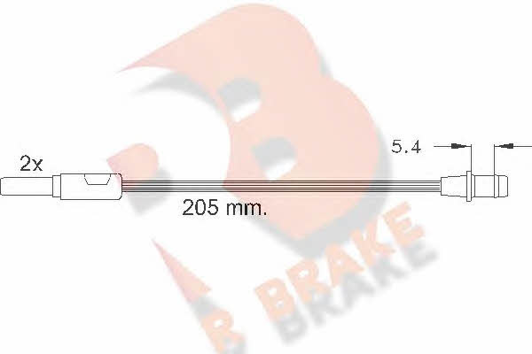 R Brake 610185RB Warning contact, brake pad wear 610185RB