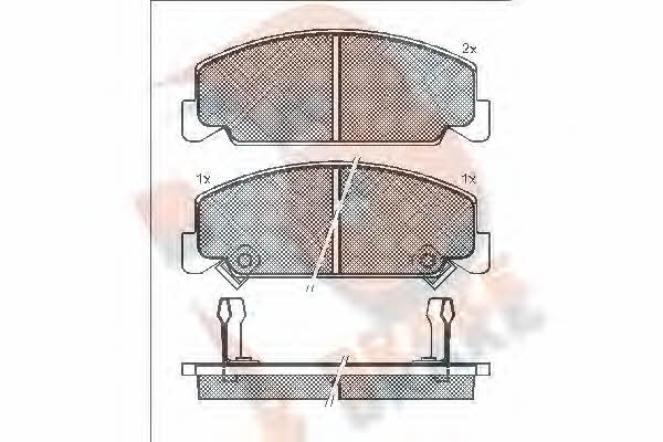 R Brake RB0609 Brake Pad Set, disc brake RB0609