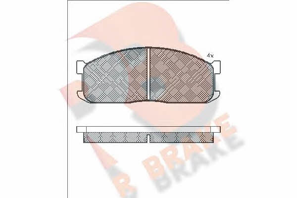 R Brake RB0687 Brake Pad Set, disc brake RB0687