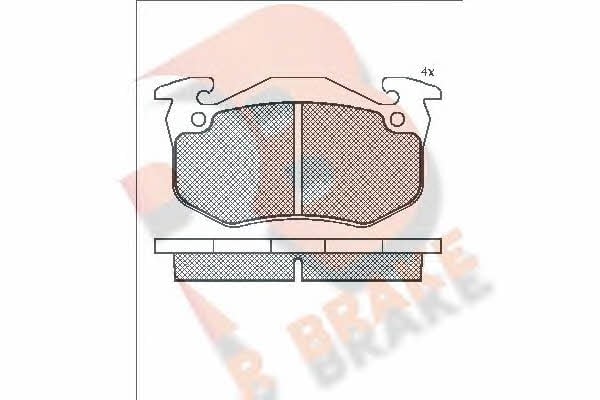 R Brake RB0723-204 Brake Pad Set, disc brake RB0723204