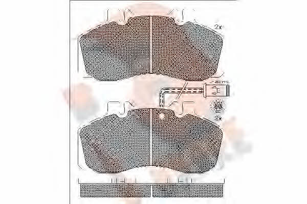 R Brake RB0903 Brake Pad Set, disc brake RB0903