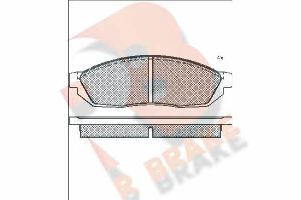 R Brake RB0311 Brake Pad Set, disc brake RB0311