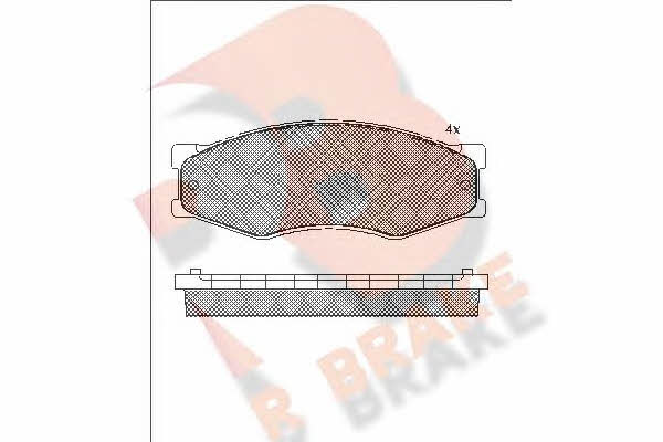 R Brake RB0526-087 Brake Pad Set, disc brake RB0526087