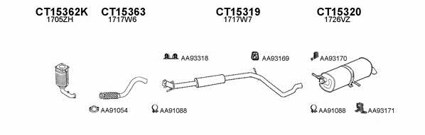  150040 Exhaust system 150040