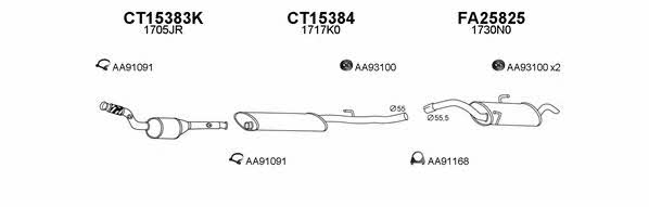  150067 Exhaust system 150067