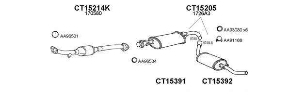  150193 Exhaust system 150193