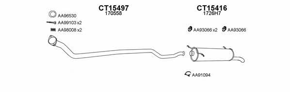  150268 Exhaust system 150268