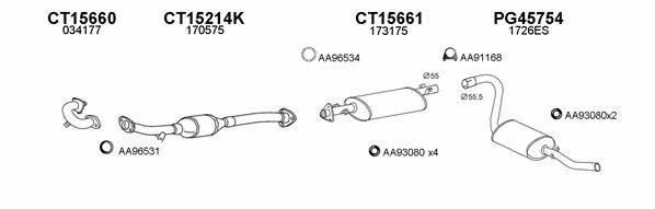  150382 Exhaust system 150382