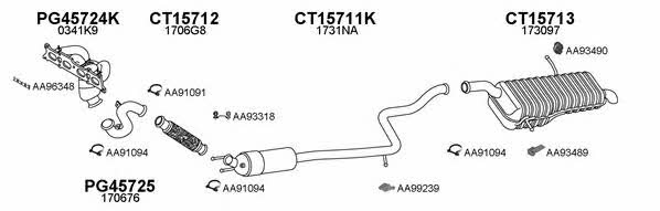  150487 Exhaust system 150487