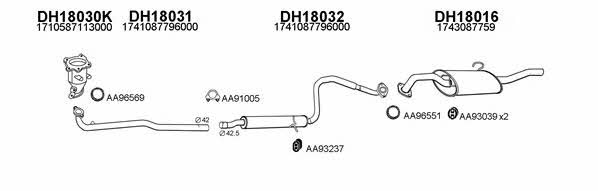  180014 Exhaust system 180014