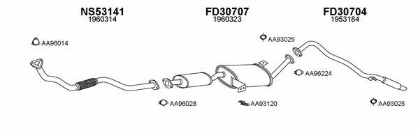  300099 Exhaust system 300099