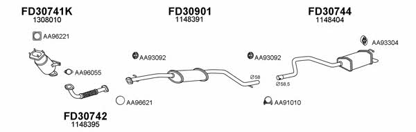  300121 Exhaust system 300121