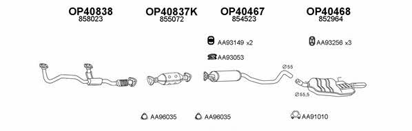  400438 Exhaust system 400438