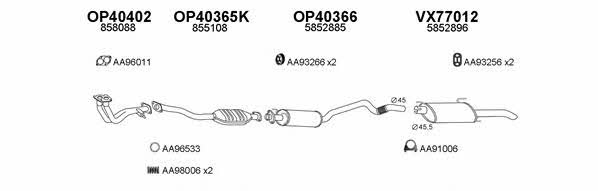  400482 Exhaust system 400482