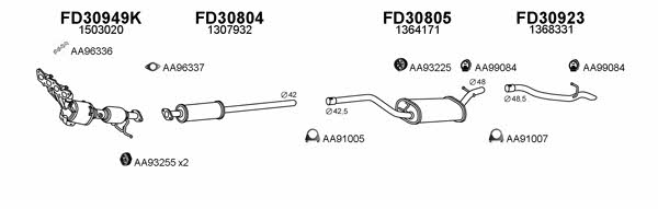  300349 Exhaust system 300349