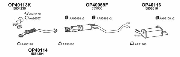  400527 Exhaust system 400527