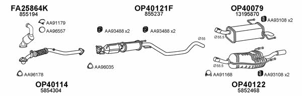  400544 Exhaust system 400544