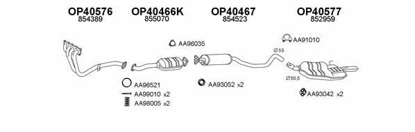  400167 Exhaust system 400167