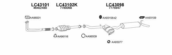  430013 Exhaust system 430013