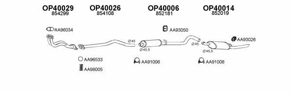  400243 Exhaust system 400243