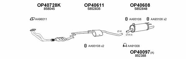  400335 Exhaust system 400335
