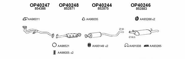  400343 Exhaust system 400343