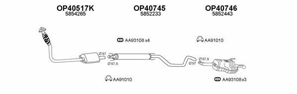  400364 Exhaust system 400364