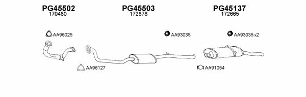  450098 Exhaust system 450098