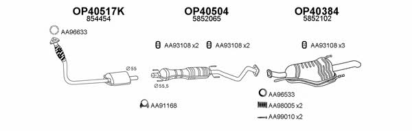  400389 Exhaust system 400389