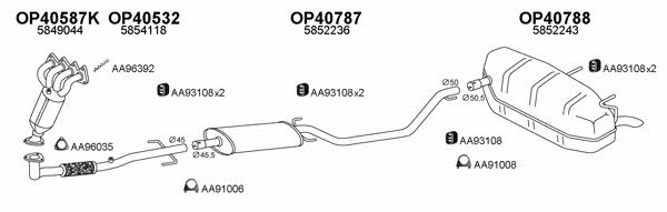  400395 Exhaust system 400395
