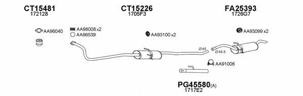  450171 Exhaust system 450171