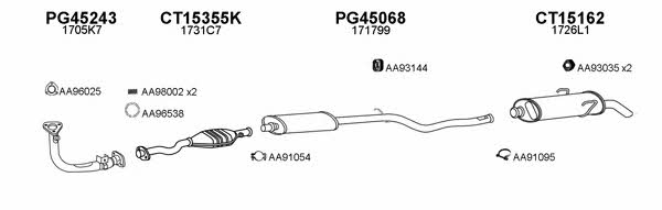  450546 Exhaust system 450546