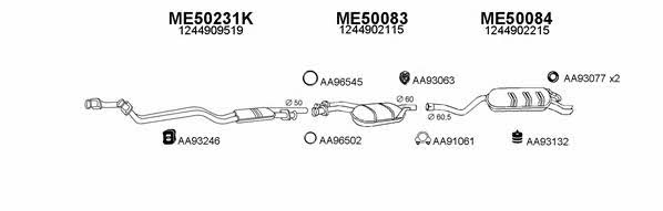  500163 Exhaust system 500163