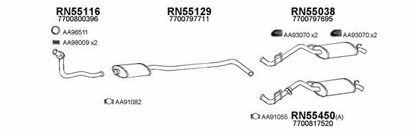 Veneporte 550083 Exhaust system 550083