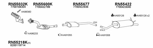  550159 Exhaust system 550159