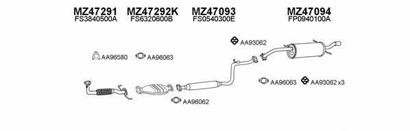  470042 Exhaust system 470042