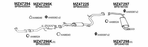  470045 Exhaust system 470045